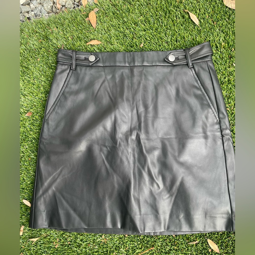 Ann Taylor loft pleather skirt